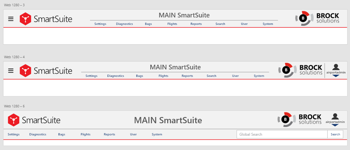 some iterations of the smartsuite menu